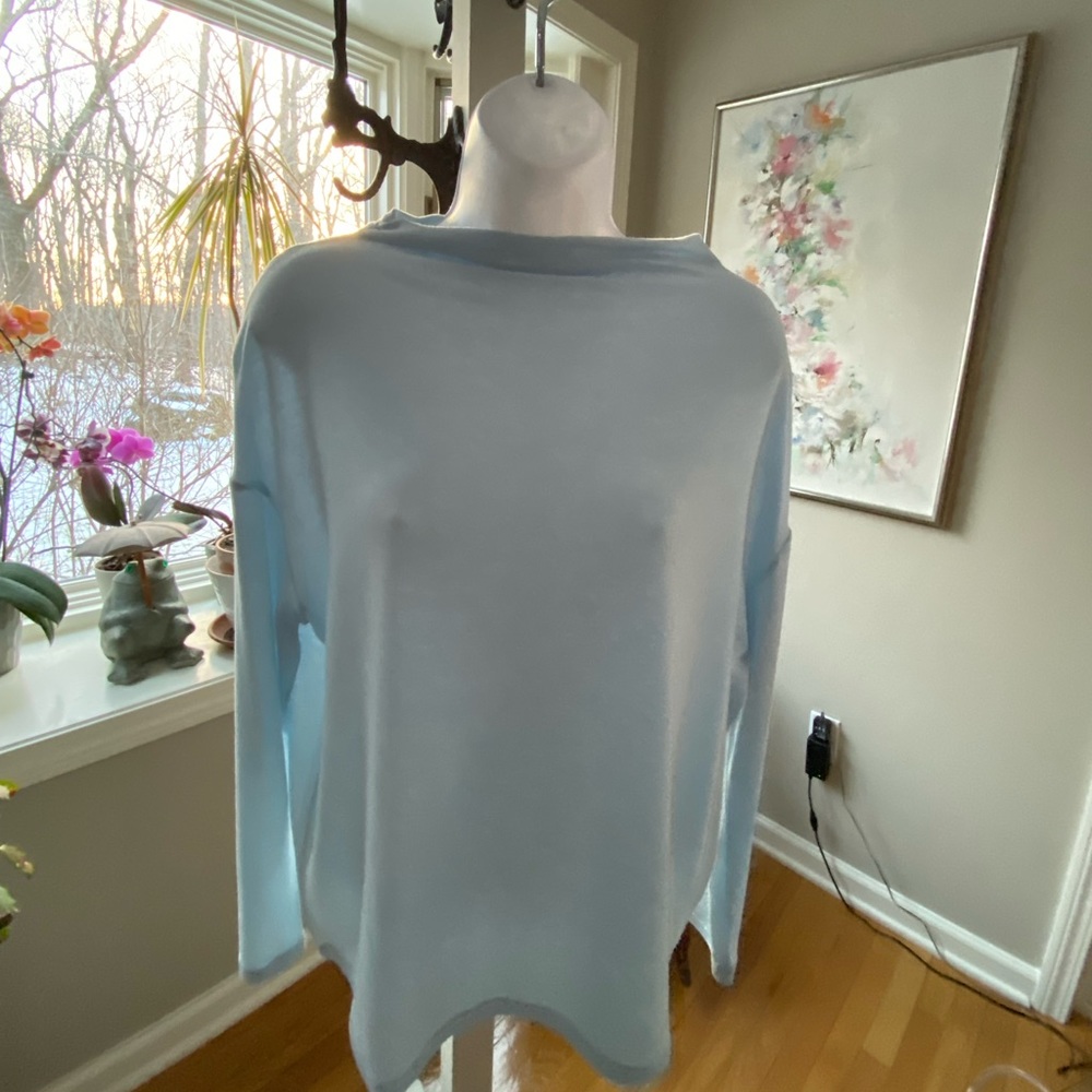 VINCE MOCK NECK PULLOVER